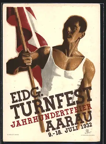 Künstler-AK Aarau, Eidg. Turnfest, Jahrhundertfeier 1932