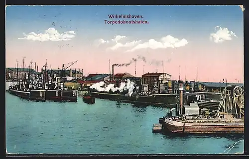 AK Wilhelmshaven, Torpedobootshafen, Torpedoboote 19, 03 und 29