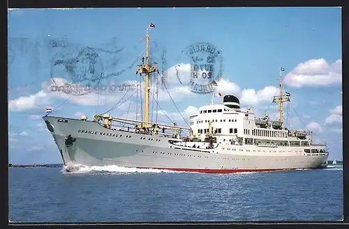 AK Passagierschiff Oranje Nassau der K.N.S.M.