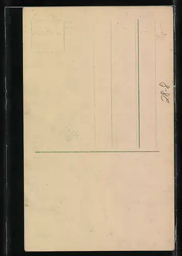 AK Lohengrin zu Hofe, Hand einer Prinzessin haltend