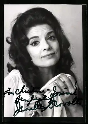 AK Opernsängerin Jeanette Scovotti, mit original Autograph