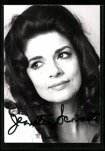 AK Opernsängerin Jeanette Scovotti im Portrait, mit original Autograph