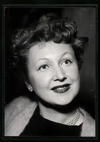 AK Opernsängerin Sari Barabas, mit original Autograph