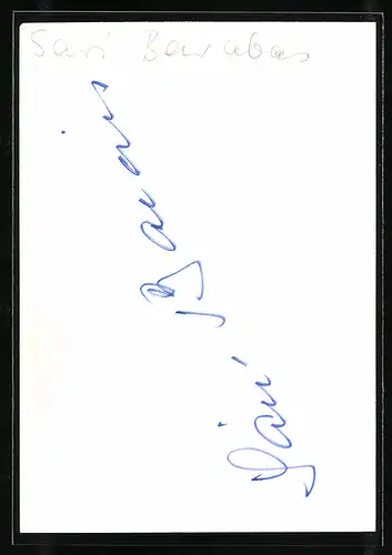 AK Opernsängerin Sari Barabas, mit original Autograph