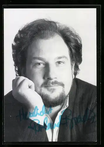 AK Opernsänger Roland Bracht, mit original Autograph