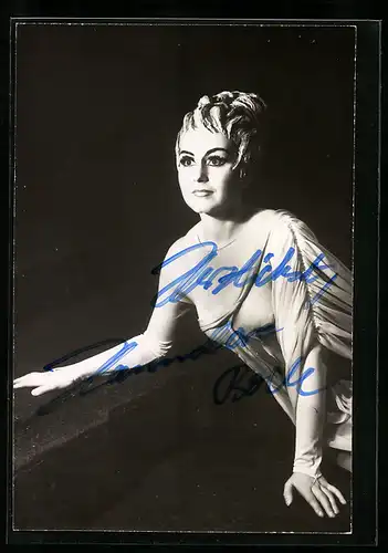 AK Opernsängerin Hannelore Bode, mit original Autograph