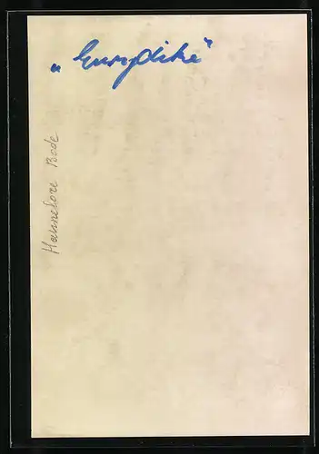 AK Opernsängerin Hannelore Bode, mit original Autograph