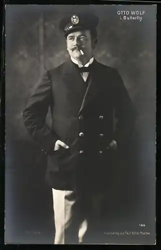 AK Opernsänger Otto Wolf in Butterfly