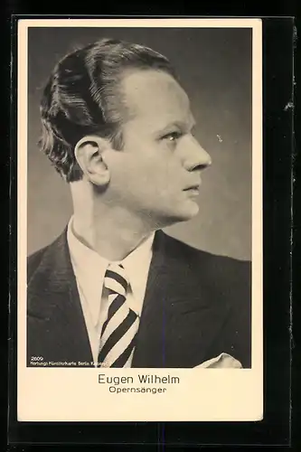 AK Opernsänger Eugen Wilhelm im Anzug