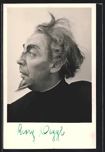 AK Opernsänger Georg Oeggl im Kostüm, mit original Autograph
