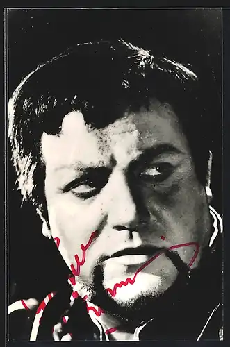 AK Opernsänger Gianpiero Mastromei, mit original Autograph