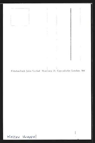 AK Opernsänger Walter Kreppel, mit original Autograph