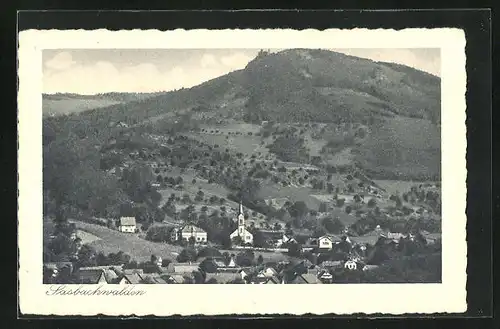 AK Sasbachwalden, Ortsansicht mit Blick auf die Kirche
