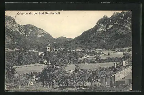 AK Grossgmain, Panorama des Ortes