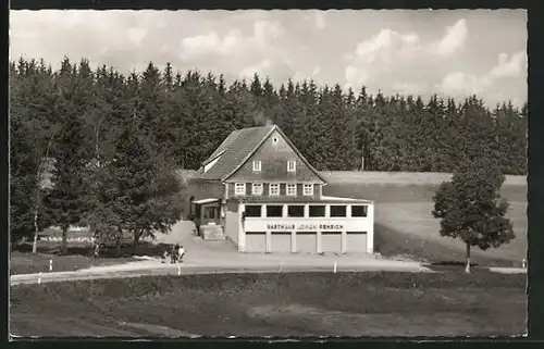 AK Schönwald-Escheck, Gesamtansicht vom Gasthaus und Pension Löwen