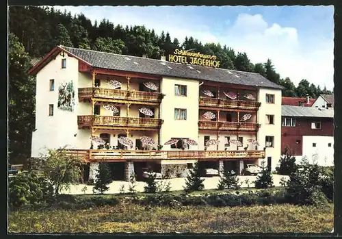 AK Achslach / Bayer.Wald, Schwannenberger`s Hotel Jägerhof