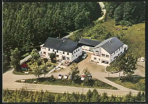 AK Alm-Hofstetten / Kulmain, Gasthaus - Berghof Alm aus der Vogelschau