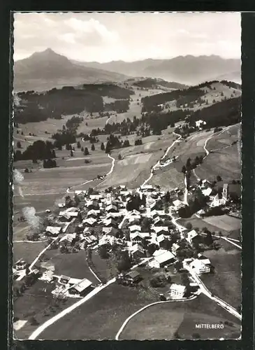 AK Mittelberg / Allgäu, Ortsansicht aus der Vogelschau