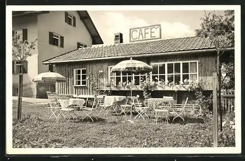 AK Seeg i. Alg., Cafe Schweiger am Bahnhof