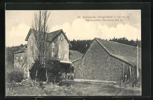 AK Holle, Gasthaus Bergmühle von W. Schwarte
