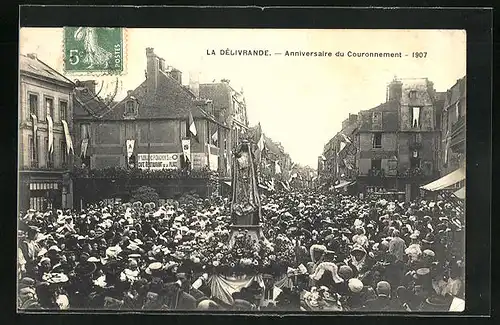 AK La Délivrande, Anniversaire du Couronnement 1907