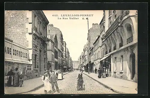 AK Levallois-Perret, La Rue Vallier