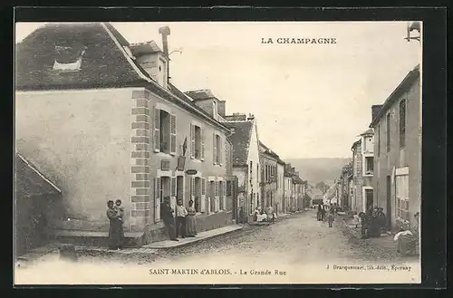 AK Saint-Martin-d`Ablois, La Grande Rue