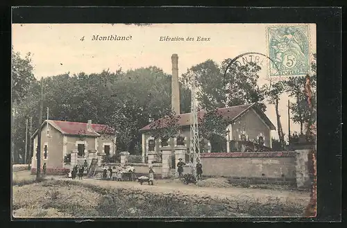 AK Montblanc, Elévation des Eaux, Wasserwerk