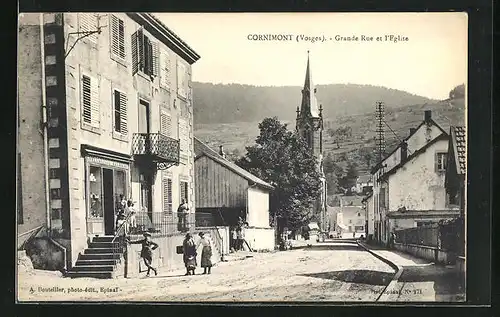 AK Cornimont, Grande Rue et l`Eglise