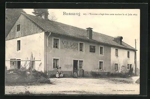 AK Bussang, Gasthaus Vve. Lalot Debitante