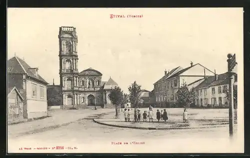 AK Etival, Place de l'Eglise