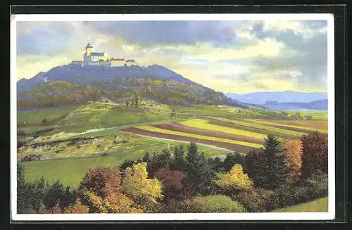 Künstler-AK Photochromie Serie 347 Nr. 5018: Landschaft mit Burg