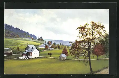 Künstler-AK Photochromie Nr. 112: Blick auf Schloss Rehefeld