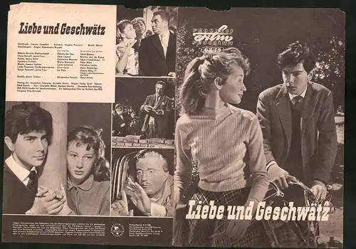 Filmprogramm PFP Nr. 68 /59, Liebe und Geschwätz, Vittori De Sica, Elisa Vegani, Regie Alessandro Blasetti