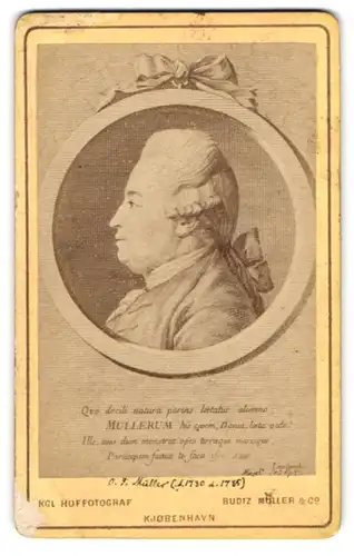 Fotografie Budtz Müller & Co., Kjobenhavn, Portrait O. F. Müller, 1730 - 1785