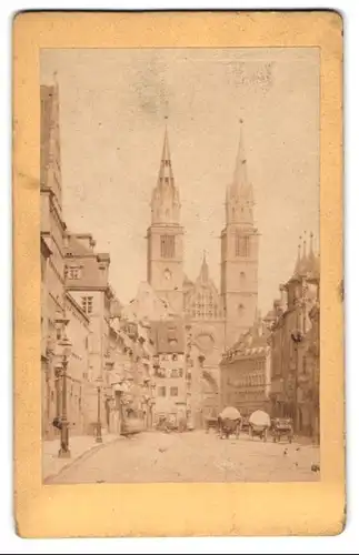 Fotografie unbekannter Fotograf, Ansicht Nürnberg, Lorenzkirche