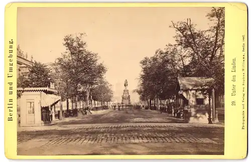 Fotografie Sophus Williams, Berlin, Ansicht Berlin, Unter den Linden