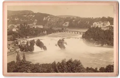 Fotografie Carl Koch, Schaffhausen, Ansicht Schaffhausen, Gesamtansicht mit Rheinfall