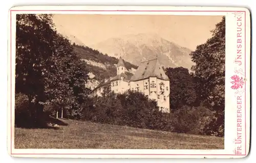 Fotografie Fr. Unterberger, Innsbruck, Ansicht Innsbruck, Schloss Weiherburg