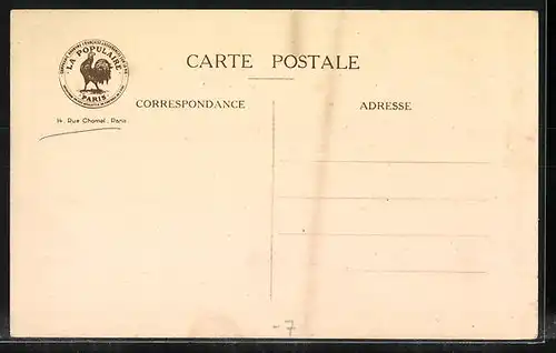 AK Paris, La Populaire, Service de la Correspondance