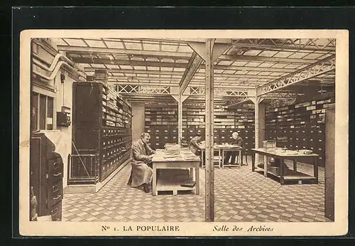 AK Paris, La Populaire, Salle des Archive