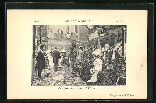 AK Paris, Au Bon Marché, Galerie des Tapis d`Orient