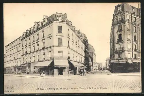 AK Paris, Rue de l'Ourcq à la Rue de Crimée
