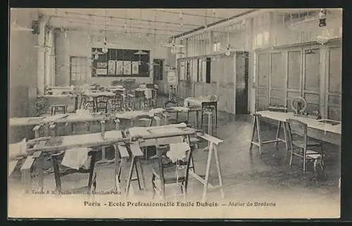 AK Paris, Ecole Professionnelle Emile Dubois, Atelier de Broderie