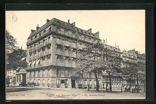AK Paris, Splendid Hotel, Avenue Carnot