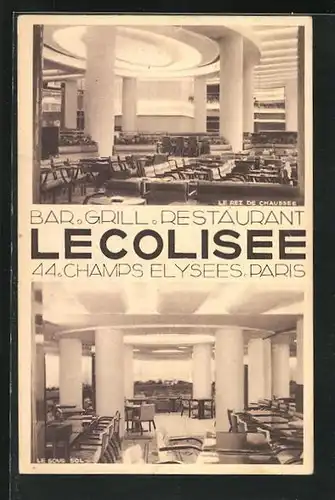 AK Paris, Restaurant Lecolisee, 44 Champs Elysees