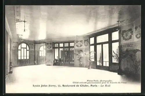 AK Paris, Lycée Jules Ferry, 77, Boulevard de Clichy, Le Hall
