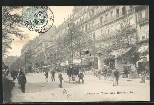 AK Paris, Boulevard Montmartre