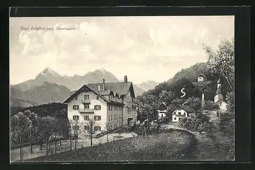 AK Bad Adelholzen / Obb., Ortsansicht