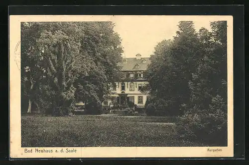 AK Bad Neuhaus a. d. Saale, Kurgarten